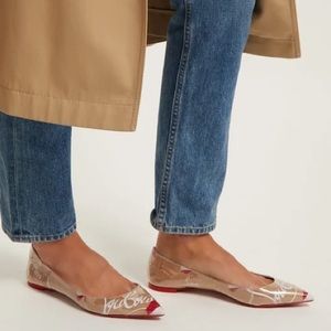 Christian Louboutin Ballala PVC flat in nude